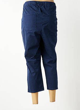 Pantacourt stretch taille normale bleu GUY DUBOUIS femme