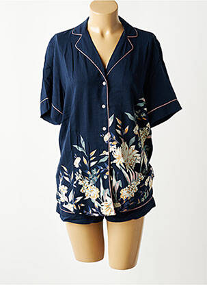 Pyjashort manches courtes bleu TRIUMPH femme