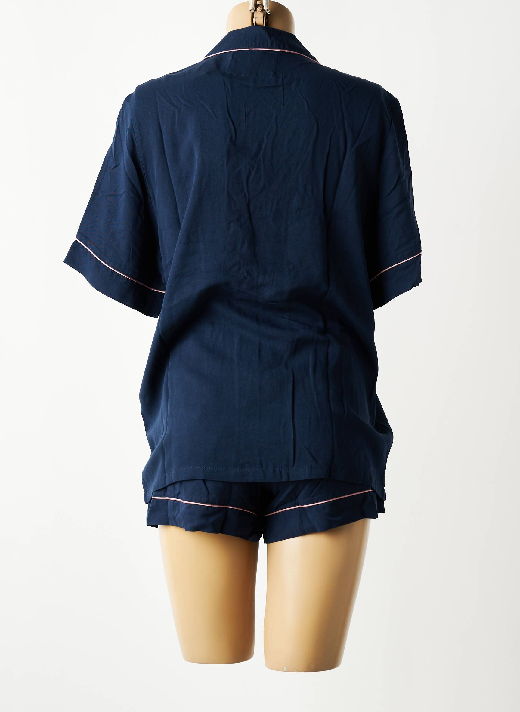 Pyjashort manches courtes bleu TRIUMPH femme