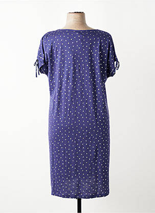 Chemise de nuit imprimé fantaisie bleu MASSANA femme