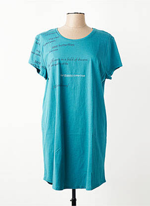 Chemise de nuit manches courtes bleu TRIUMPH femme