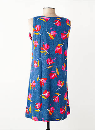 Chemise de nuit imprimé fantaisie bleu MASSANA femme