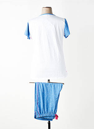 Pyjama manches courtes bleu MASSANA femme