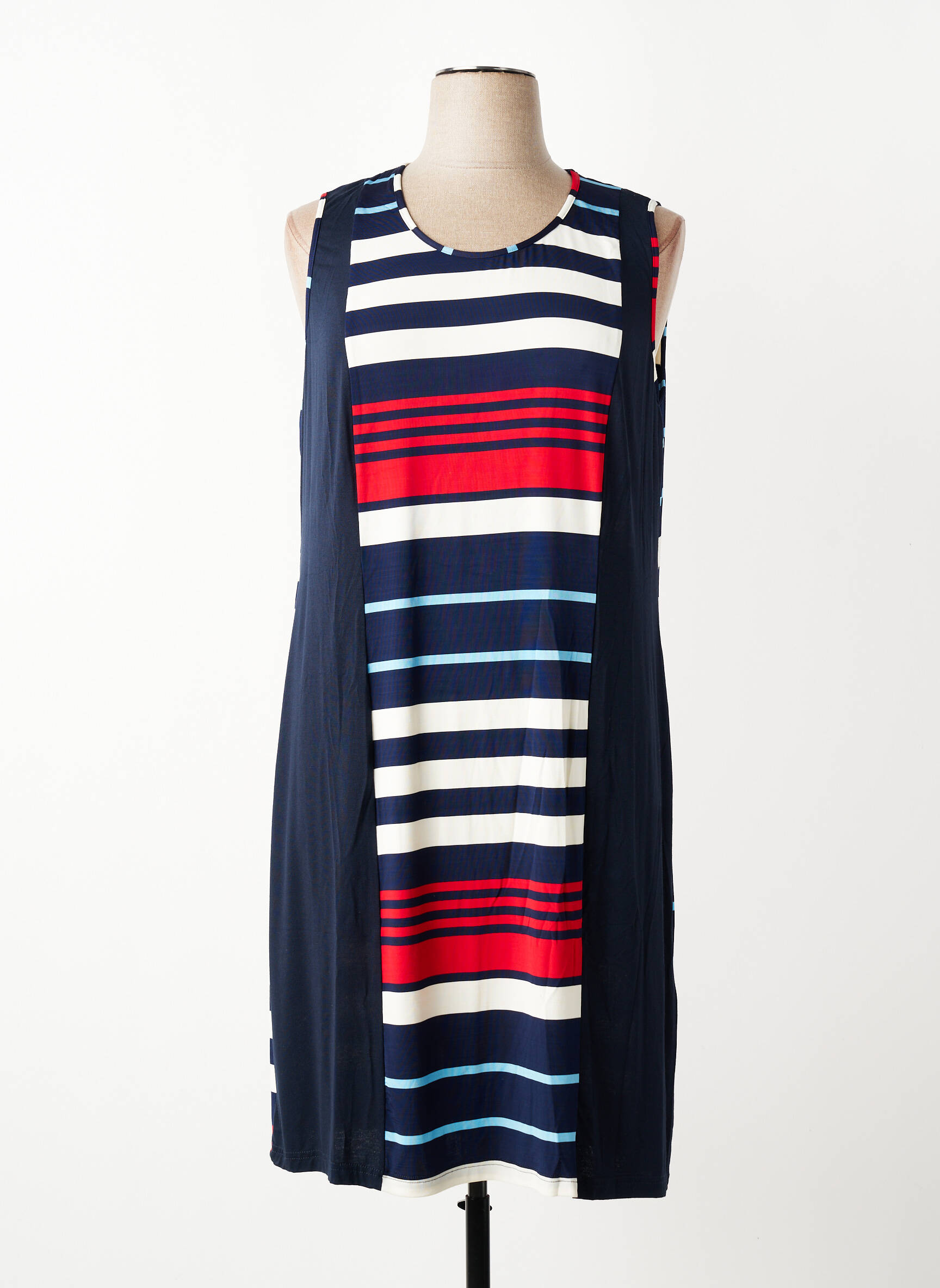 Robe mi-longue sans manche sans manche bleu MERI & ESCA femme