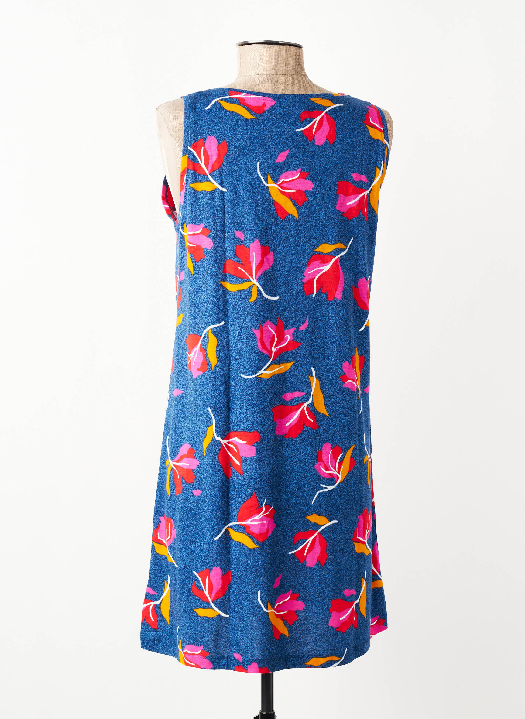 Chemise de nuit imprimé fantaisie bleu MASSANA femme