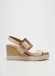 Sandales/nu pieds talon compensé talon de 7 à 9cm beige OH!! ISABELLA femme
