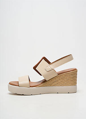 Sandales/nu pieds talon compensé talon de 7 à 9cm beige OH!! ISABELLA femme