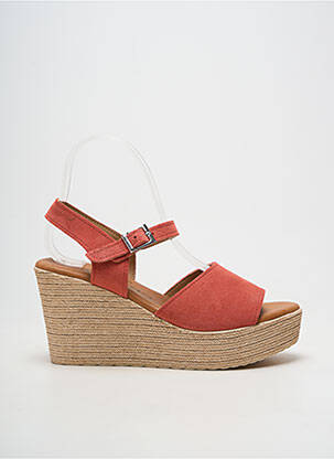 Sandales/nu pieds talon compensé talon de 7 à 9cm rose OH!! ISABELLA femme