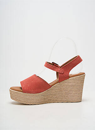 Sandales/nu pieds talon compensé talon de 7 à 9cm rose OH!! ISABELLA femme