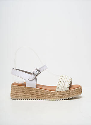 Sandales/nu pieds talon compensé talon de 4 à 6cm blanc OH!! ISABELLA femme