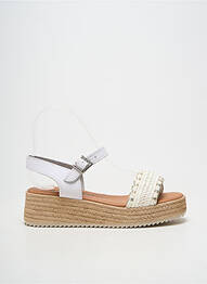 Sandales/nu pieds talon compensé talon de 4 à 6cm blanc OH!! ISABELLA femme
