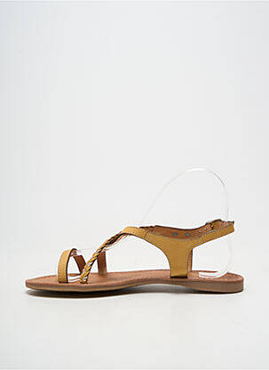 Sandales/nu pieds fermeture boucle(s) talon plat jusqu'à 3cm or LES TROPEZIENNES PAR M.BELARBI femme