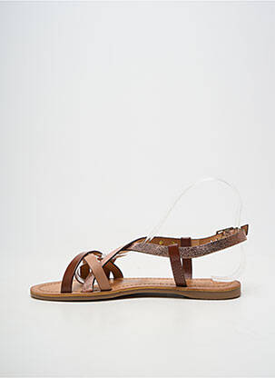 Sandales/nu pieds chiquet talon plat jusqu'à 3cm beige LES TROPEZIENNES PAR M.BELARBI femme