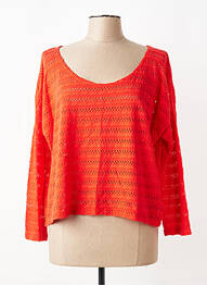 T-shirt manches longues manches longues rouge G!OZE femme