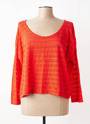 T-shirt manches longues manches longues rouge G!OZE femme
