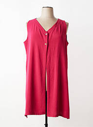 Veste casual coupe droite rose AN II VITO femme