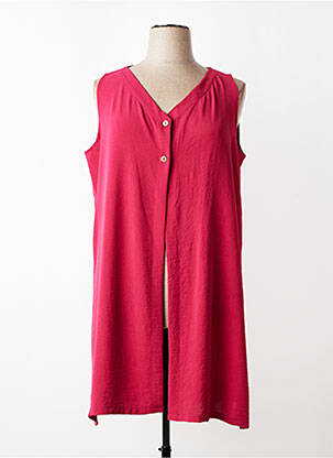 Veste casual coupe droite rose AN II VITO femme