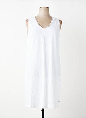 Robe mi-longue sans manche sans manche blanc AGATHE & LOUISE femme