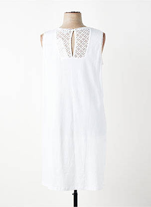 Robe mi-longue sans manche sans manche blanc AGATHE & LOUISE femme