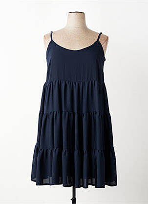 Tunique manches longues tissage crêpe bleu AN II VITO femme