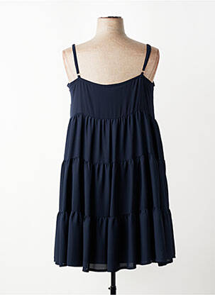 Tunique manches longues tissage crêpe bleu AN II VITO femme