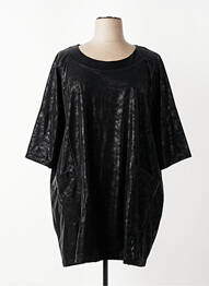 Tunique manches longues col rond noir G!OZE femme
