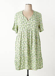 Robe courte manches courtes manches courtes vert LA FIANCÉE femme