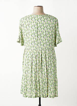 Robe courte manches courtes manches courtes vert LA FIANCÉE femme