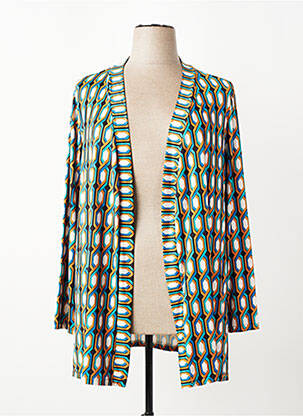 Gilet manches longues manches 3/4 bleu AN II VITO femme