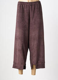 Pantalon 7/8 stretch taille normale marron G!OZE femme