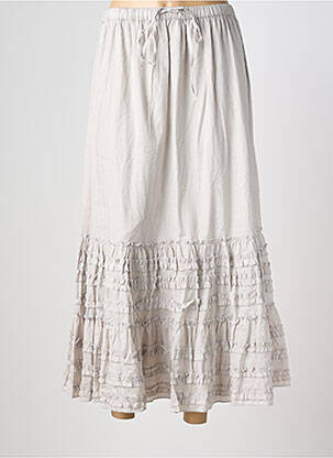 Jupe longue doublure gris RHUM RAISIN femme