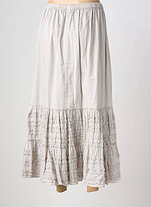 Jupe longue doublure gris RHUM RAISIN femme