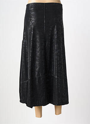 Jupe longue fermeture zip latéral noir G!OZE femme