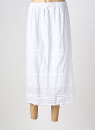 Jupe longue coupe droite blanc AGATHE & LOUISE femme