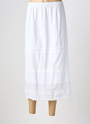 Jupe longue coupe droite blanc AGATHE & LOUISE femme