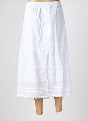 Jupe longue coupe droite blanc AGATHE & LOUISE femme
