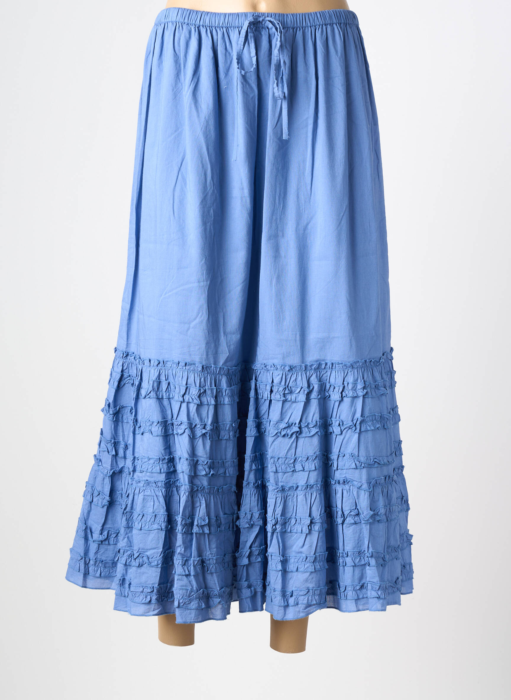 Jupe longue doublure bleu fonce RHUM RAISIN femme