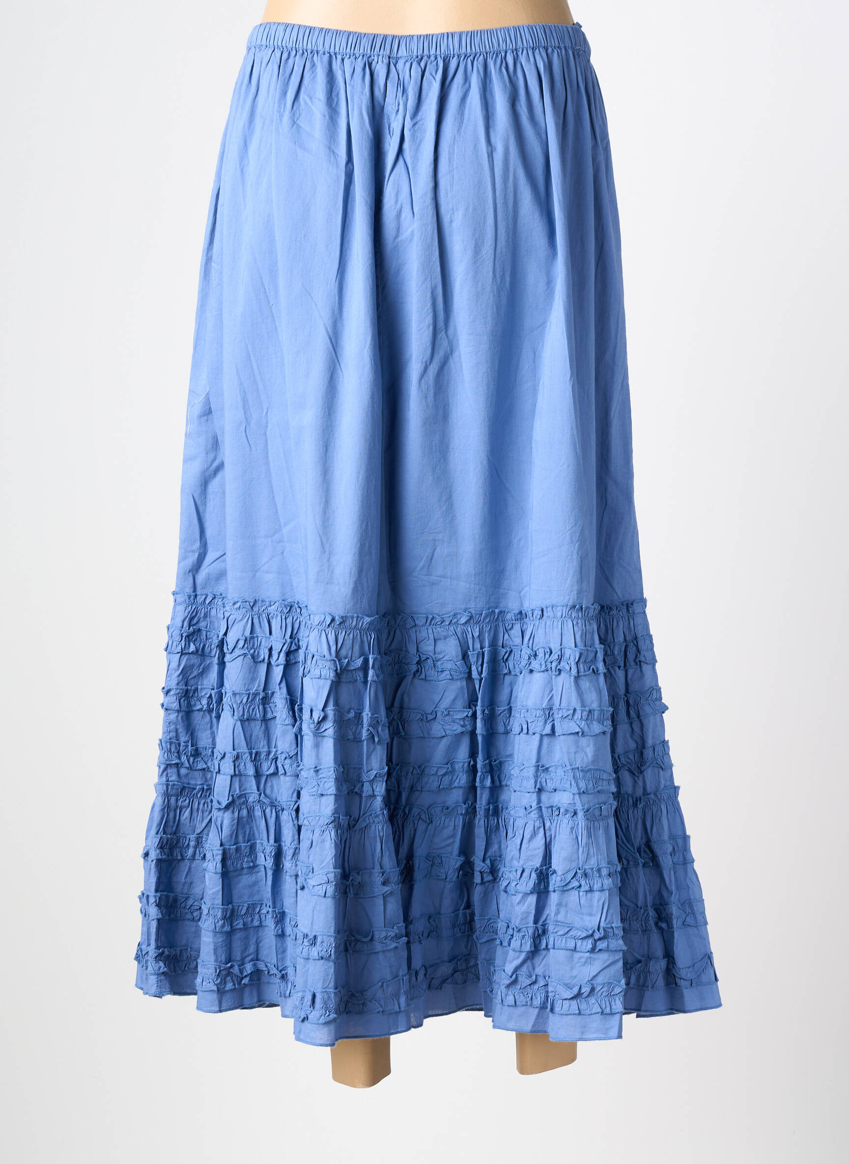 Jupe longue doublure bleu fonce RHUM RAISIN femme