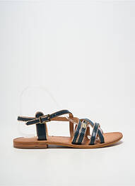 Sandales/nu pieds chiquet talon plat jusqu'à 3cm bleu LES TROPEZIENNES PAR M.BELARBI femme