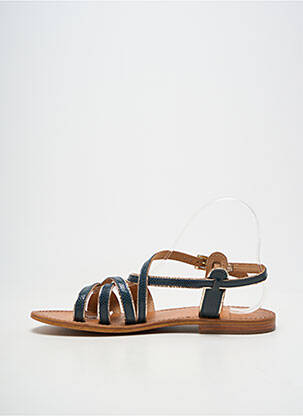 Sandales/nu pieds chiquet talon plat jusqu'à 3cm bleu LES TROPEZIENNES PAR M.BELARBI femme