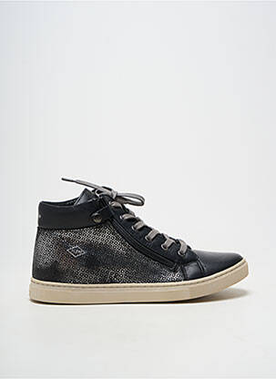 Baskets fermeture zip et lacets talon plat jusqu'à 3cm argent PALLADIUM femme