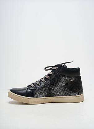 Baskets fermeture zip et lacets talon plat jusqu'à 3cm argent PALLADIUM femme