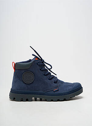 Bottines/boots fermeture zip et lacets bout rond bleu PALLADIUM homme