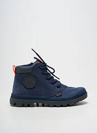 Bottines/boots fermeture zip et lacets bout rond bleu PALLADIUM homme