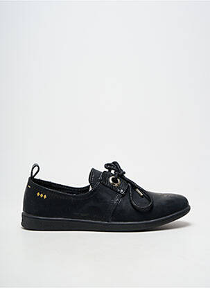 Baskets bout rond talon plat jusqu'à 3cm noir ARMISTICE femme