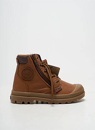 Bottines/boots bout rond bout rond marron PALLADIUM garçon