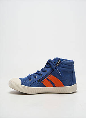 Baskets bout rond bout rond bleu PALLADIUM garçon