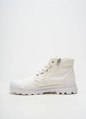 Bottines/boots bout rond bout rond blanc PALLADIUM garçon