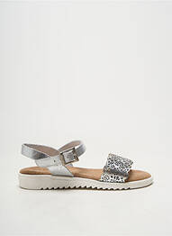 Sandales/nu pieds tissage métallisé bout ouvert argent OH!! ISABELLA fille