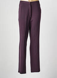 Pantalon droit stretch taille normale violet QUATTRO femme